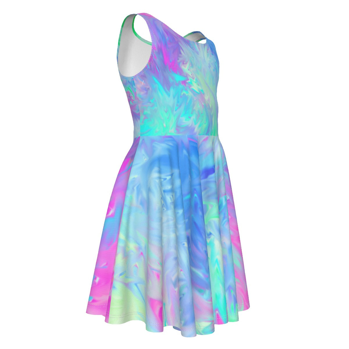 All-Over Print Kid's Sleeveless Vest Dress