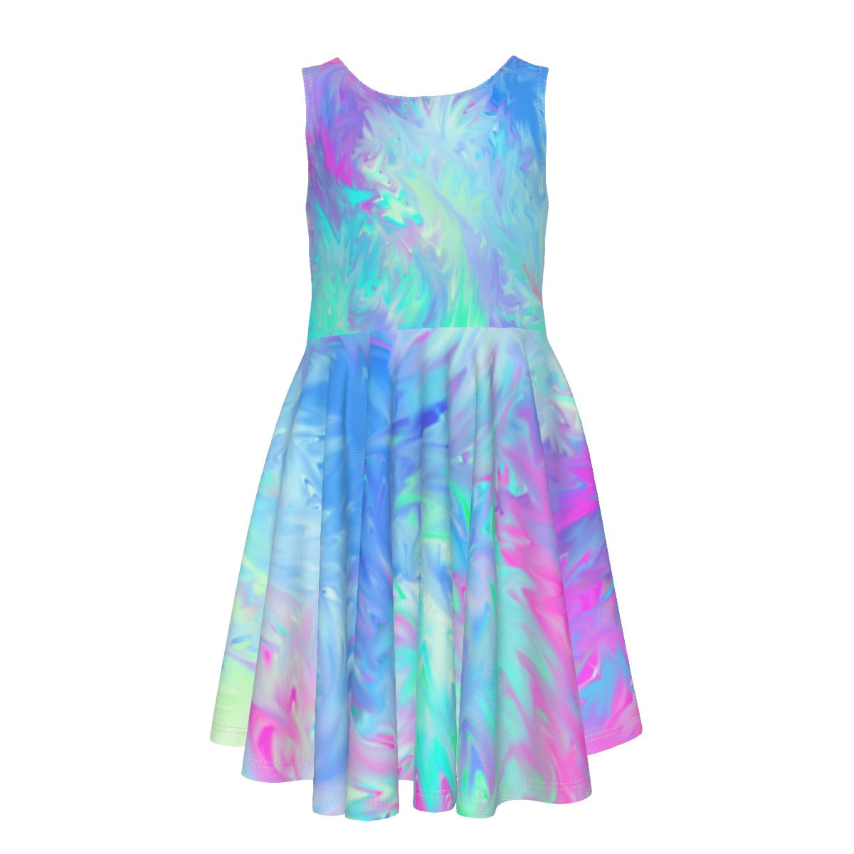 All-Over Print Kid's Sleeveless Vest Dress